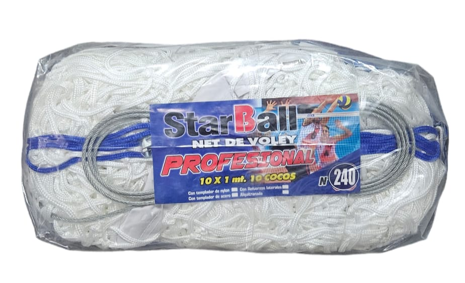 NET VOLEY PROFESIONAL #240 CABLE DE ACERO