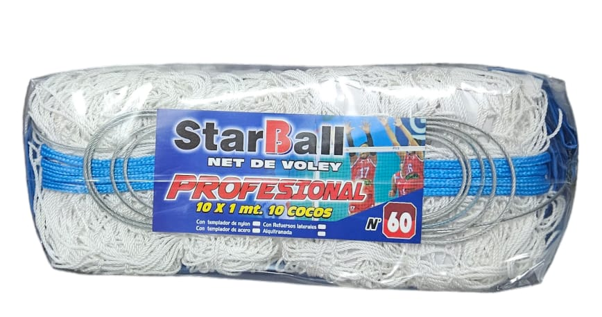 NET DE VOLEY PROFESIONAL #60 CABLE DE ACERO