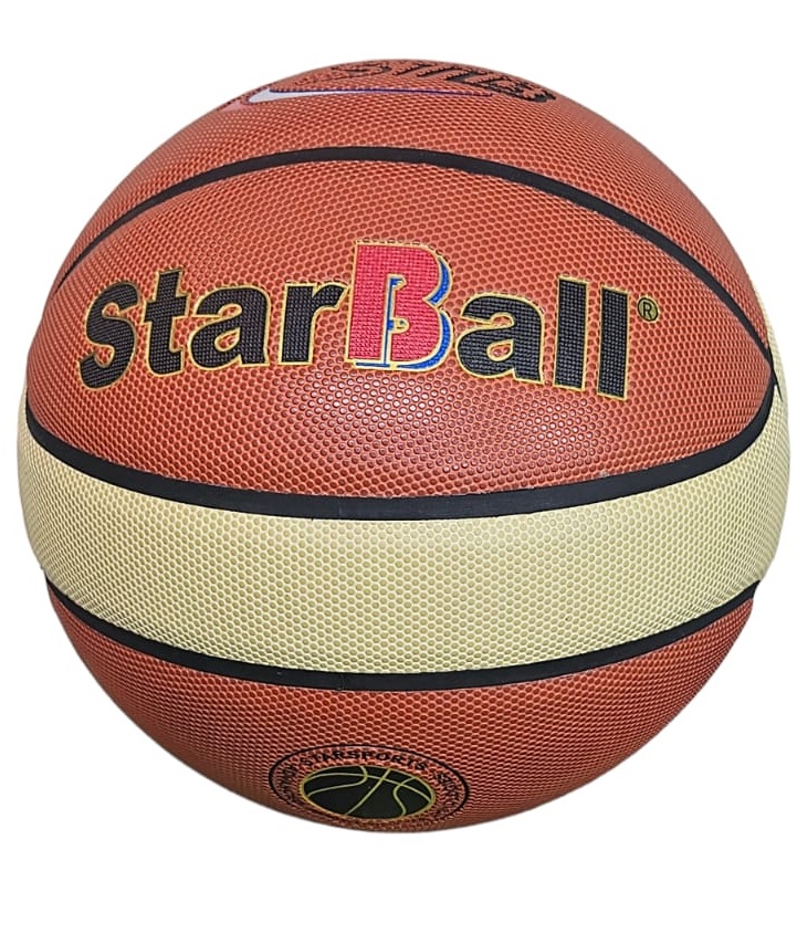 PELOTA PARA BASKET STARBALL CUERO SINTÉTICO PREMIUM #7